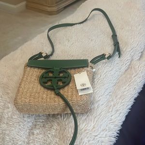 Tory Burch Miller Straw Crossbody
